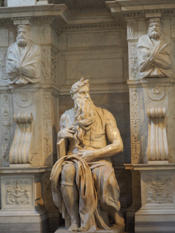 Moses Michelangelo St Peter in Chains Rome